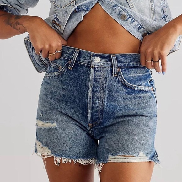 AGOLDE Dee Vintage High Rise Shorts - Picture 4 of 5